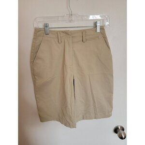 Liz Claiborne Shorts Liz Sport Petite 4P Beige Golf Shorts Easy Care Tennis NWT